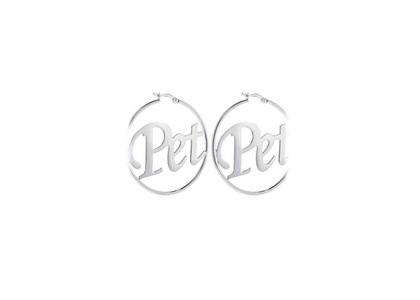 Rhodium Plated | Alphabet Earrings